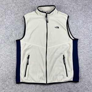 The North Face Cream and Black Vest